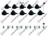 ADJUSTING MECHANISM CAP SET / 9104 120 196 / KNORR : K000029,  MAN : 81.50822.6021,  81508226021,  DAF : 1439493