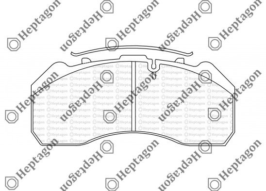 29105 DAF BRAKE PAD / 1001 391 001 / 29105