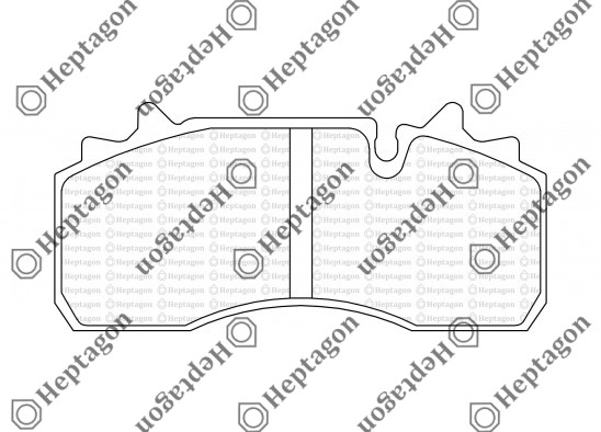 29159 DAF BRAKE PAD / 1001 391 003 / 29159