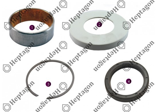 CALIPER SEAL & BUSH SET / 2004 140 138