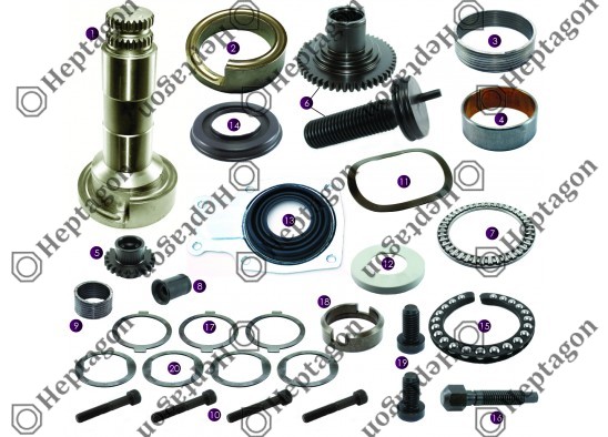 ADJUSTING MECHANISM SET (REAR RIGHT) / 2004 140 148