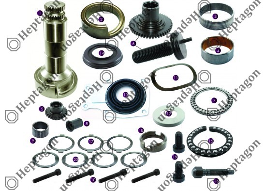 ADJUSTING MECHANISM SET (REAR LEFT) / 2004 140 149