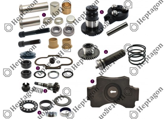 ADJUSTING MECHANISM SET LEFT / 2004 140 151 / MERITOR  SJ4052, , DAF  1522192, , RENAULT RVI  5001845385, 