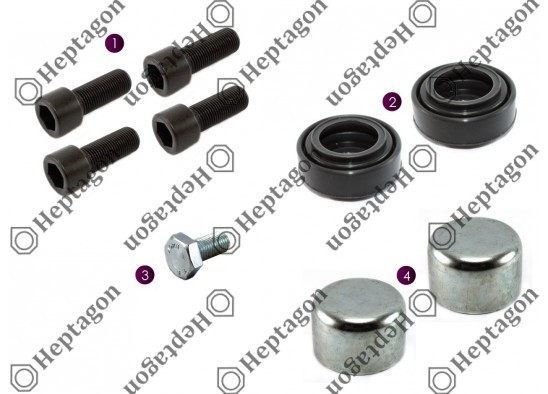 PIN BOOT & BOLT SET / 2004 140 457 / MERITOR : MCK1087,  MAN : 35503075607