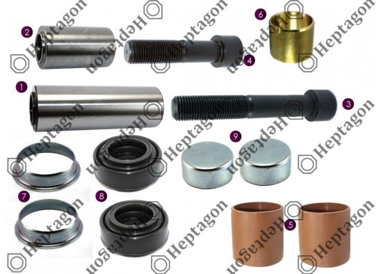 PIN REPAIR KIT / 2004 140 466 / MERITOR : MCK1134,  MERITOR : SJ4094,  DAF : 1489198,  VOLVO : 85103892