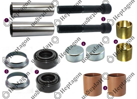 PIN REPAIR KIT / 2004 140 467 / MERITOR : MCK1135,  MERITOR : SJ4107,  DAF : 1522166,  VOLVO : 85103891