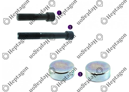 PIN BOLT & CAP REPAIR KIT / 2004 140 469 / MERITOR : SJ4021,  VOLVO : 8550881