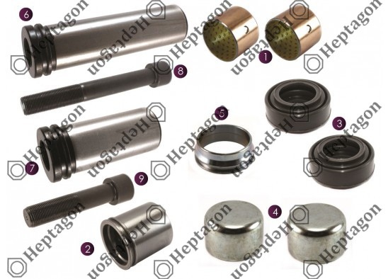 PIN REPAIR KIT / 2004 140 483 / MERITOR : MCK1289,  MAN : 81508026026