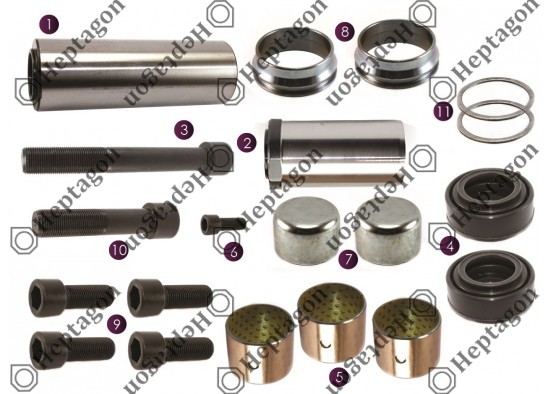 PIN REPAIR KIT / 2004 140 490 / MERITOR : MCK1086,  DAF : 1522185,  MAN : ZG002950002,  RENAULT : 5001858717