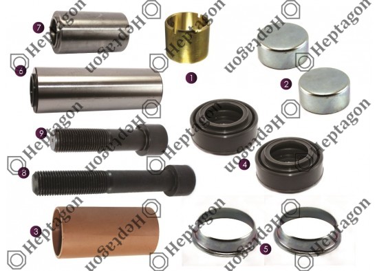 PIN REPAIR KIT / 2004 140 494 / MERITOR : MCK1116,  DAF : 1489197,  RENAULT : 5021202775,  VOLVO : 85102094