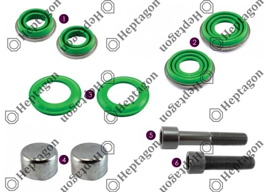 PIN REPAIR KIT / 2004 140 496 / MERITOR : MCK1193