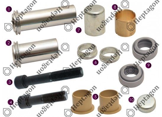 PIN REPAIR KIT / 2004 140 497 / MERITOR : SJ4052,  DAF : 1522192,  RENAULT : 5001845385