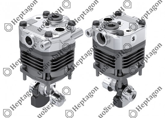 Twin Cylinder Vertical & Horizontal Ø100 mm - 596 CC - Stroke 38 mm / 4001 341 002