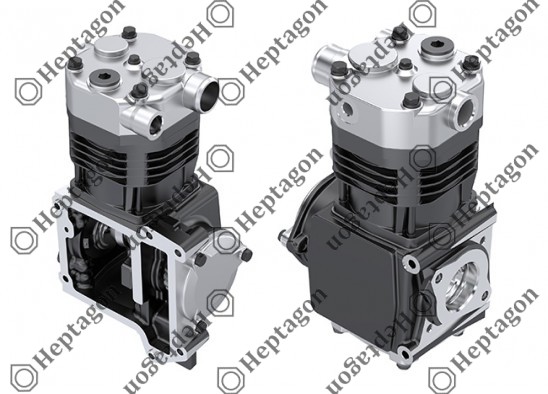 Single Cylinder Compressor Ø100 mm - 377 CC - Stroke 48 mm / 4001 341 006