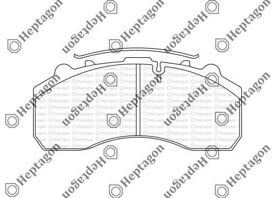 29042 MERCEDES ACTROS BRAKE PAD / 4001 391 002 / 29042