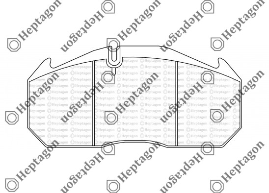 29030 MERCEDES 0403-0404 WITH SENSOR BRAKE PAD / 4001 391 009 / 29030