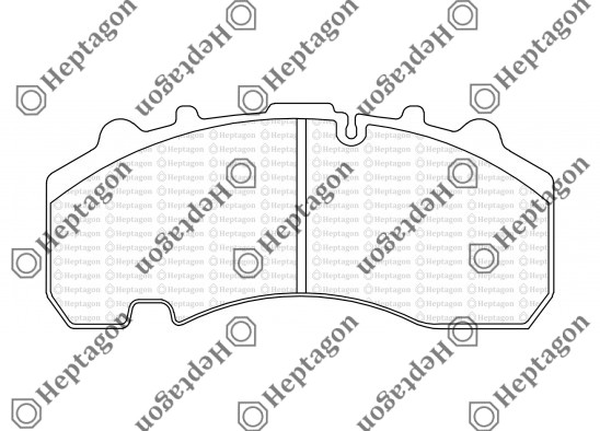 29167 MERCEDES ACTROS BRAKE PAD / 4001 391 010 / 29167