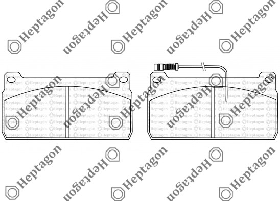 29764 / 29765 MERCEDES UNIMOG BRAKE PAD / 4001 391 011 / 29764,  29765