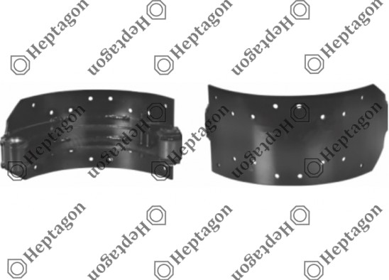 ACTROS - 2521 BRAKE SHOE / 4001 411 001 / 6244200219