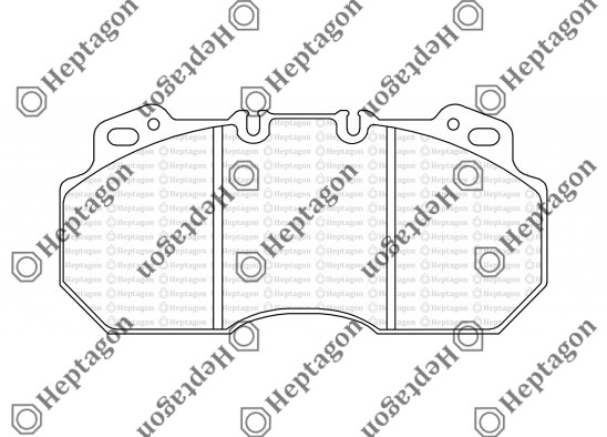 29090 RENAULT MAGNUM / PREMIUM WITH SENSOR BRAKE PAD / 5001 391 001 / 29090