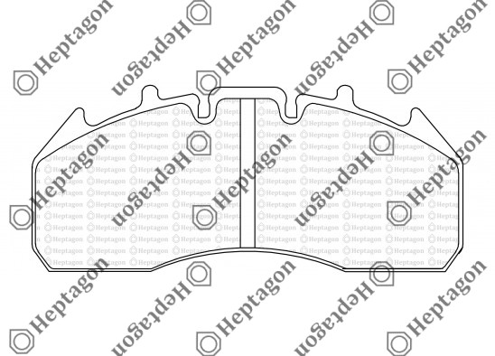 29174 RENAULT 440 PREMIUM WITH SENSOR BRAKE PAD / 5001 391 006 / 29174