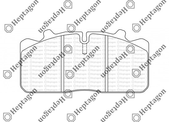 29088 MAN 10253-L2000 SERIES BRAKE PAD / 6001 391 001 / 29088