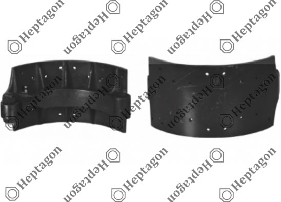 V6 - V8 - 0302 - 0303 - 0305 - 0404 BRAKE SHOE  / 6001 411 005 / 81502016175,  6244200219