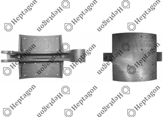 3-4 SERIES BRAKE SHOE / 7001 411 001 / 1104544,  1104548