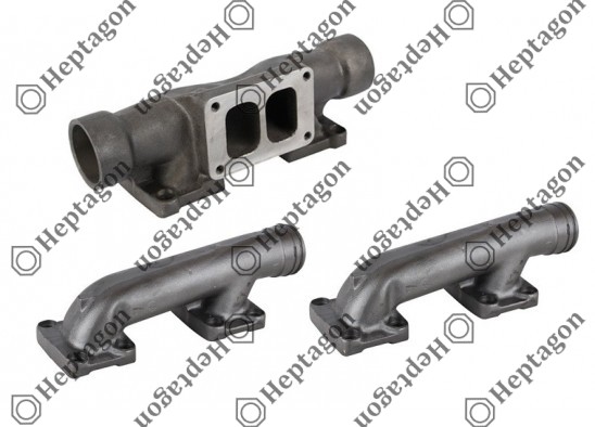 FH 12D 12C EXHAUST MANIFOLD SET / 8000 361 026