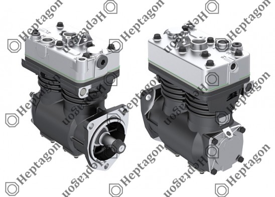 Twin Cylinder Compressor Ø88 mm-600 cc-Stroke 50 mm / 8001 341 002