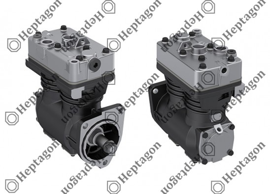 Twin Cylinder Compressor Ø88 mm-600 CC-Stroke 50 mm / 8001 341 011