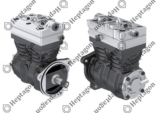 Twin Cylinder Compressor Ø85 mm-704 CC-Stroke 62 mm / 8001 342 050