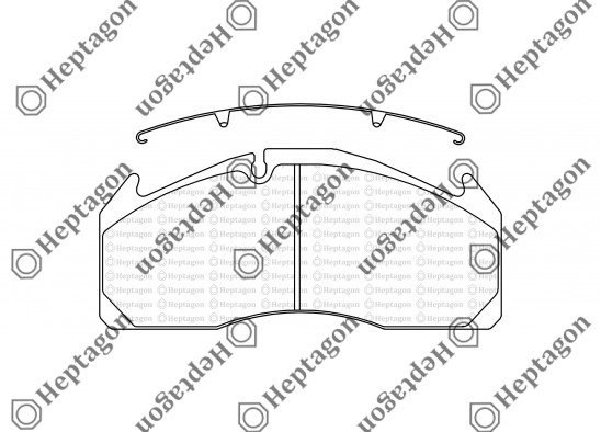 29125 VOLVO FH SERIES BRAKE PAD / 8001 391 001 / 29125