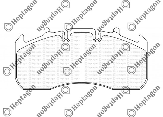 29173 VOLVO FH 480 BRAKE PAD / 8001 391 006 / 29173