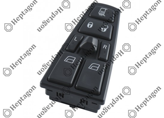 Volvo  FH9 - FH12 - FH16 - NH12 Window Lifter Switch / 8001 770 005