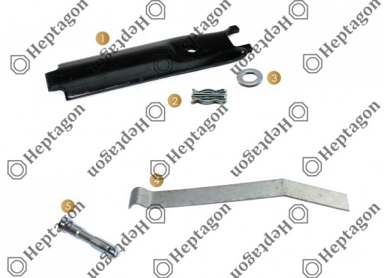 PAD RETAINER REPAIR KIT / 9004 161 036 / BPW : 09.801.07.68.1,  0980107681