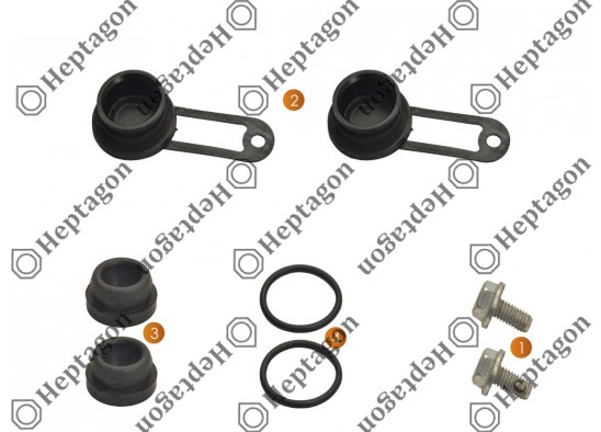 CALIPER PLUG SET / 9054 151 124 / HALDEX  87408