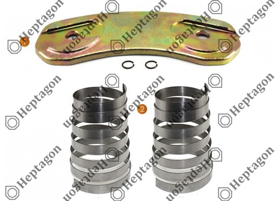 CALIPER SPRING & PLATE SET / 9054 151 128 / HALDEX  92731