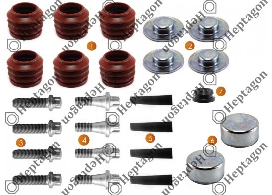 BRAKE PIN REPAIR KIT 94660 / 9054 151 134 / HALDEX  94660