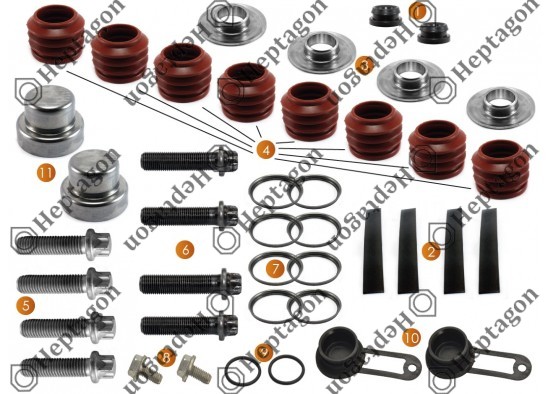 PIN REPAIR KIT / 9054 151 138 / HALDEX  94661