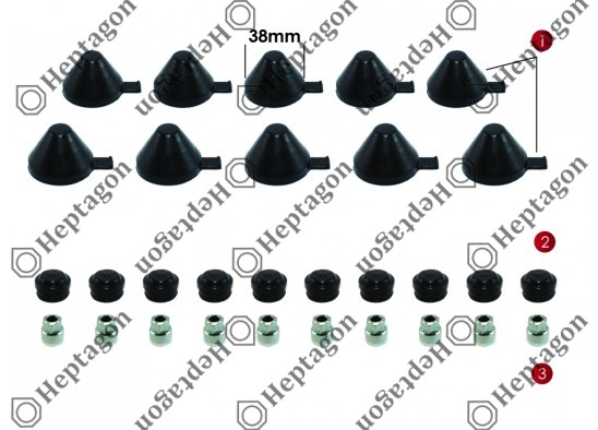 ADJUSTING MECHANISM ADAPTER SET / 9104 120 194 / KNORR : K000945,  MAN : 81.50822.6024,  81508226024,  DAF : 1439493,  SCANIA : 1390430