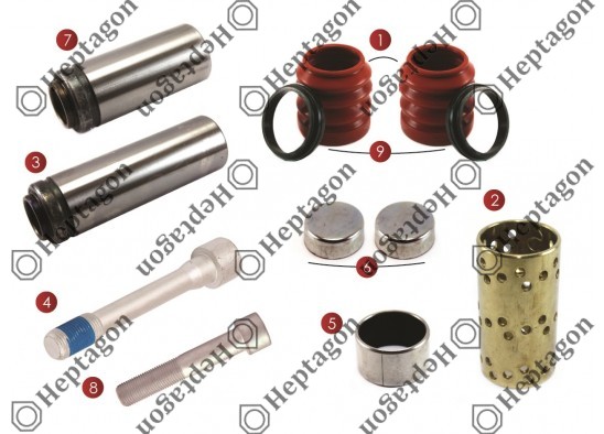 CALIPER PIN REPAIR KIT / 9104 120 223 / KNORR : K001928,  MAN: 81.50822.6026,  81508226026