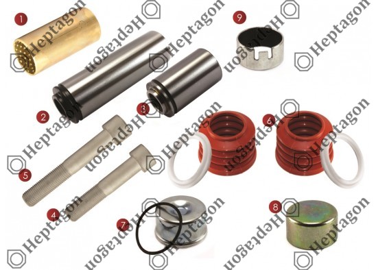 CALIPER PIN REPAIR KIT / 9104 120 232 / KNORR : K010813, MAN: 81.50822.6033,  81508226033