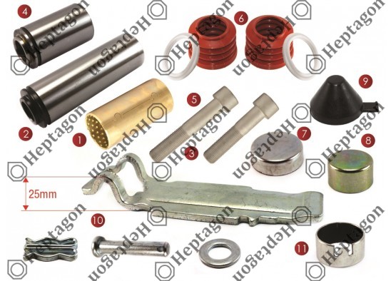 CALIPER PIN REPAIR KIT / 9104 120 239 / KNORR : K013007