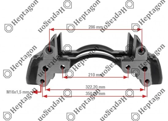 CALIPER CARRIER / 9104 120 273 / KNORR : K000027,  MERCEDES : 000 423 0606,  0004230606