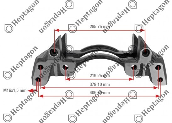 CALIPER CARRIER / 9104 120 275 / KNORR : K001278