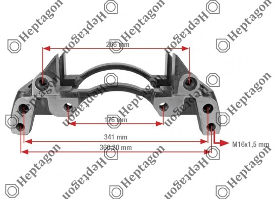 CALIPER CARRIER / 9104 120 291 / KNORR : K001926,  MERCEDES : 000 421 3106,  0004213106