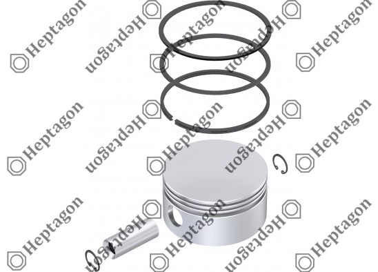 Piston & Ring Ø100.00 mm / 9304 850 001