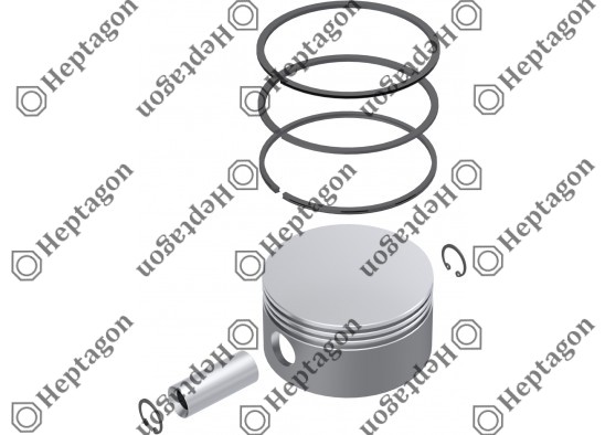 Piston & Ring Ø100.00 mm / 9304 850 041