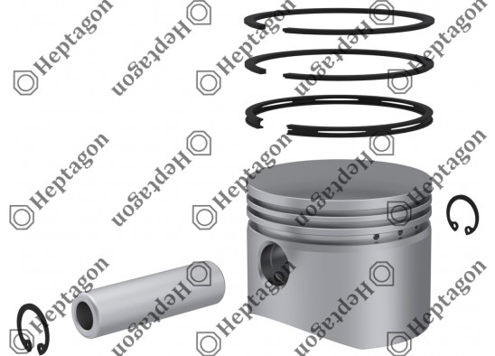 Piston & Ring Ø80.00 mm / 9304 850 106